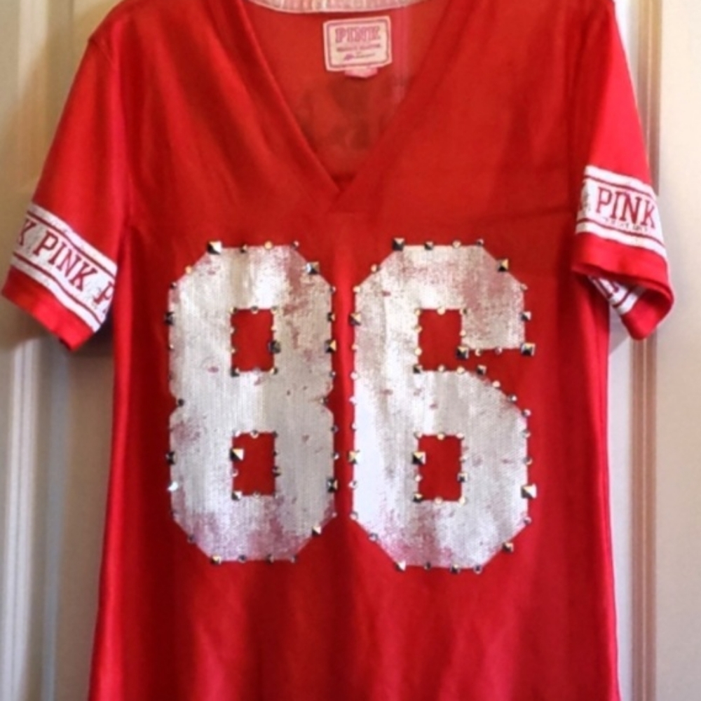 VICTORIA Secret Huskers sparkly jersey size medium
